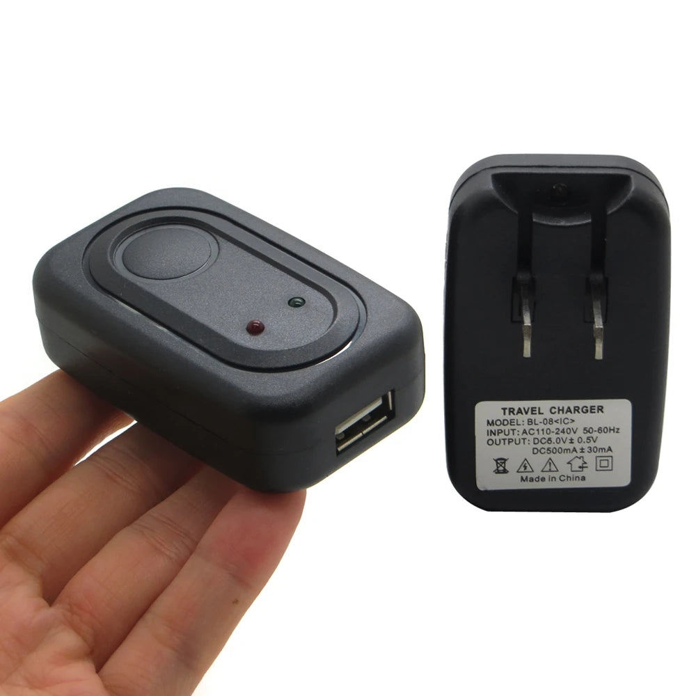 10pcs/lot Foldable 5V/500MA USB AC Wall Charger for Mobile Phone Digital Camera MP3 MP4 PDA US Plug