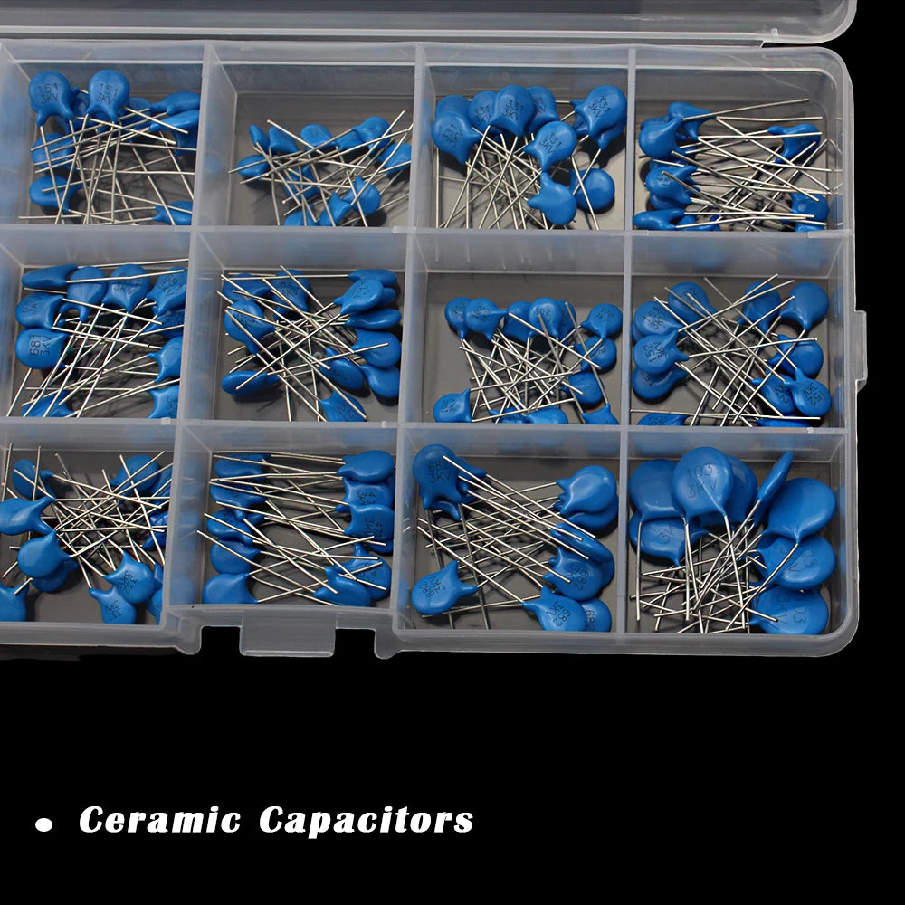 180PCS Ceramic Capacitors 3KV 15 Values High Voltage 100PF-10000PF Capacitance Industrial Electrical for DIY Projects