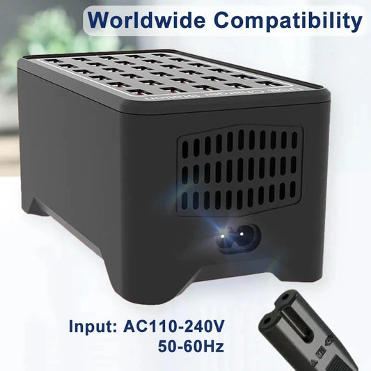 10 15 20 25 30 Ports HUB USB Charger 150W Universal Wall Desktop Fast Charging Station Dock for Mobile Phone Power Adapter