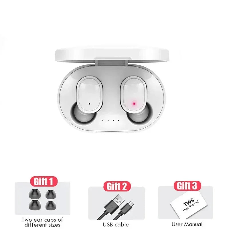A6S TWS headphones wireless headphones Bluetooth headphones sports stereo Bluetooth headphones are suitable for Android and IOS
