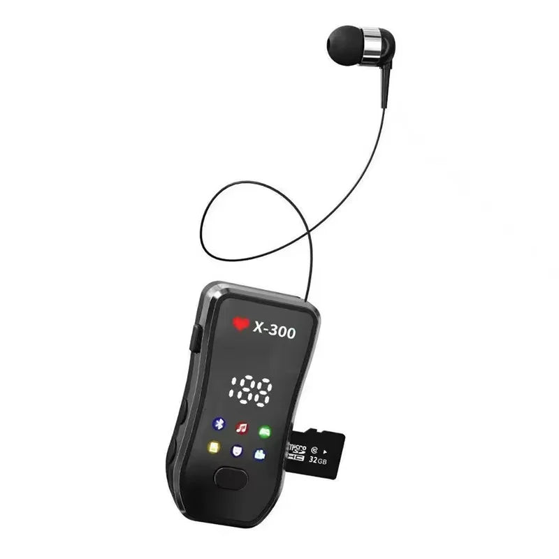 X-300-In-ear smart headphones,Wirelessheadphones, sports headphones, business car headphones, music headphones, retractable