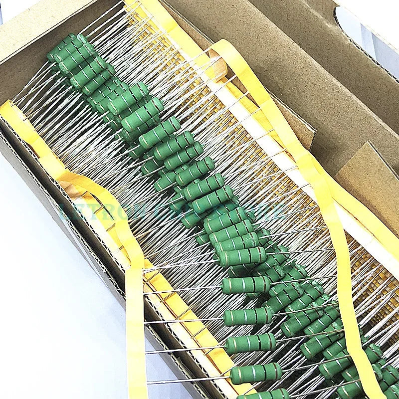 10PCS RX21 wirewound resistor 3W 0.01R- 1K 0.22R 0.33R 0.47R 1R 2.2R 3.3R 4.7R 0.1 Ohm flat wire heat dissipation power resistor