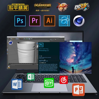 15.6 Inch 12th Gen I7 I5 IPS Gaming Laptop I9 10880H I7 1260P Notebook Computer NVMe Fingerprint Ultrabook Windows11 Laptop