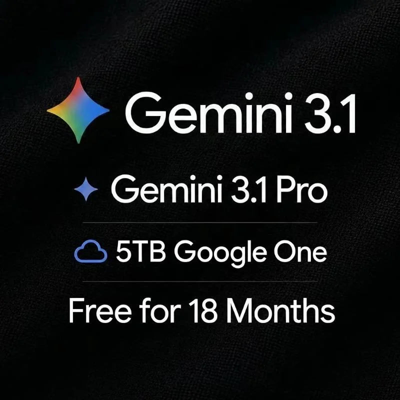 Gemini 3.1 Pro Premium AI Subscription, Top-ranked on 12 AI Benchmarks the Listed Price Is the Final Selling Price.