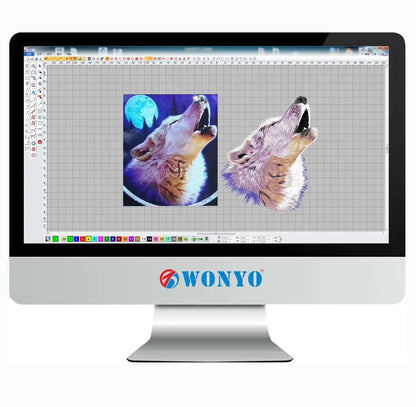 China WONYO DAHAO  ISEW EmCAD Embroidery DST Design Digitizing Software