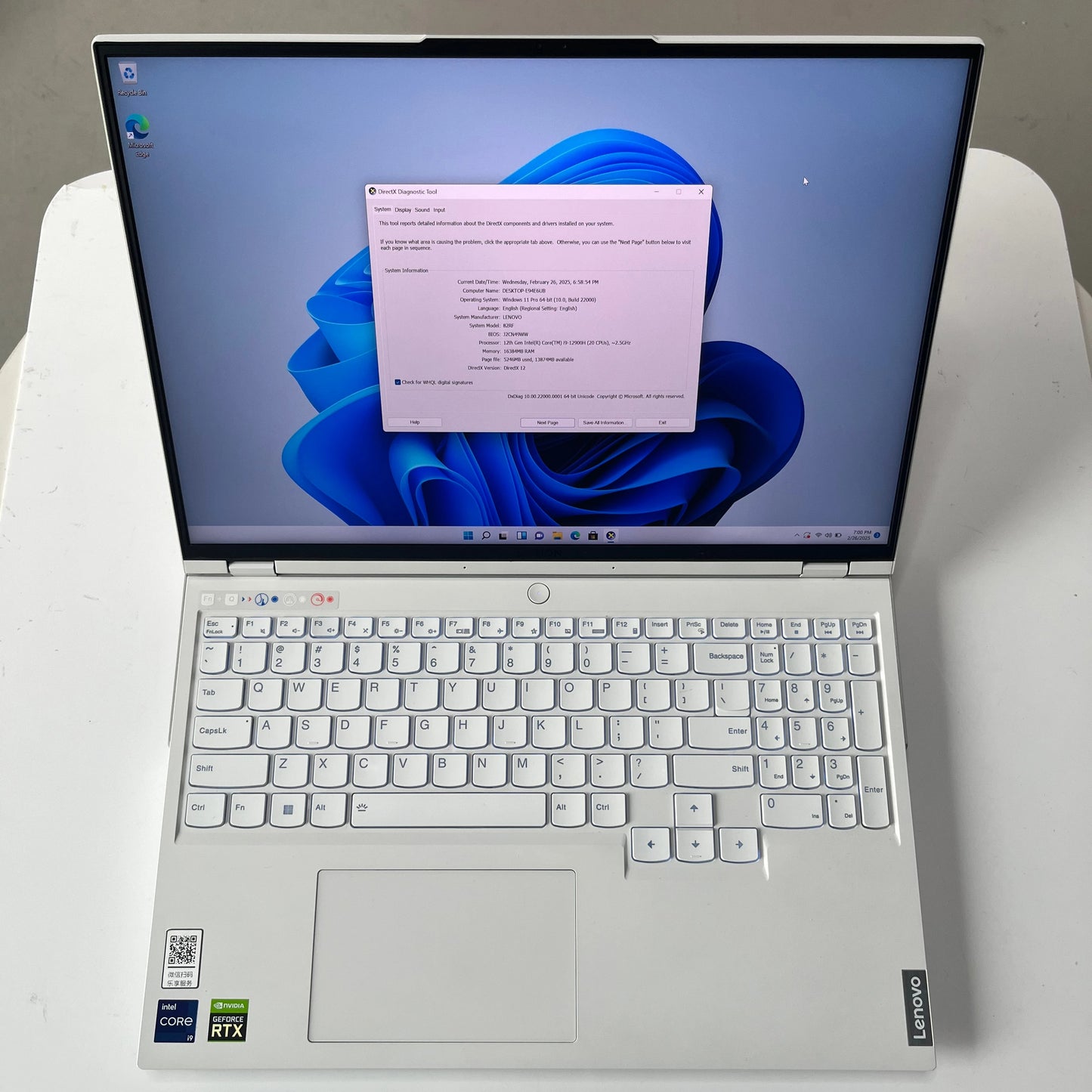 Lenoco Y9000 Advanced Workstation Laptop Core i9/i7 Gaming Dedicated Graphics 12gen 512GB/1TB SSD 20 CPUs Manufactured Intel