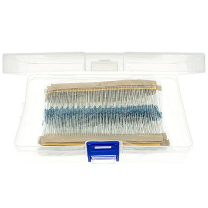 300pcs 600pcs 1/4W Resistance 1% 30 Kind Each 10pcs/20pcs Film Resistor Assorted Kit with box