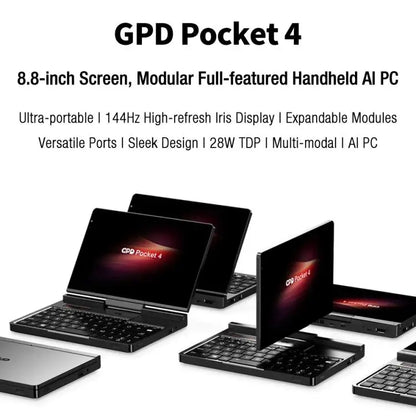 8.8 inch Pocket 4 Handheld Gaming PC with 2TB and AMD