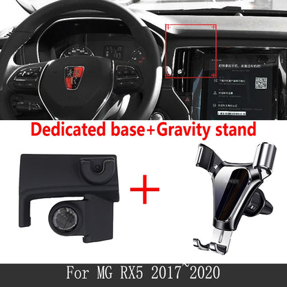Car Mobile Phone Holder for MG RX5 2016 2017 2018 2019 Telephone Wireless Charging Bracket Air Vent Auto Accessories for Iphone