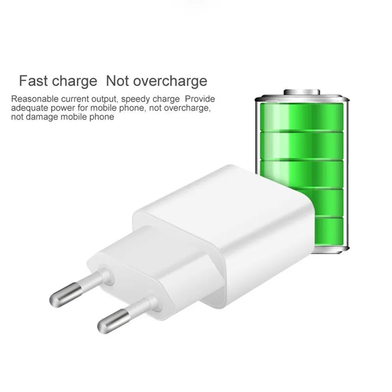 Wall Phone Charger Adapter For Xiaomi A1 A2 lite Redmi Note 4X 4 5A 5 6 7 Pro OPPO A5 A7 A9 F5 F7 Micro USB Phone Charger Cable