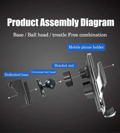 Car Mobile Phone Holder for MG RX5 2016 2017 2018 2019 Telephone Wireless Charging Bracket Air Vent Auto Accessories for Iphone