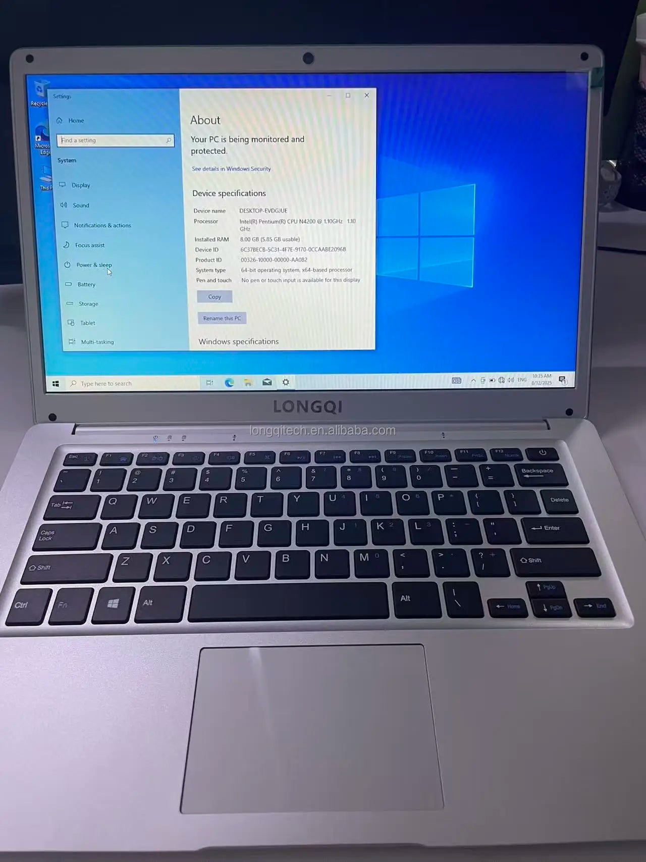 Drop Shipping New 14 Inch N3350 Gray Brushed Business Office Student Gaming Laptop Lightweight 1920x1200 Resolution 1.6GHz