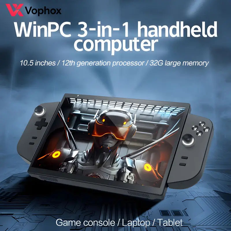 Ready to Ship 3 in 1 Handheld Gaming PC Intel N95 in Stock Fast Shipping 10.5 Inch Touchscreen Tablet Pocket Mini Laptop