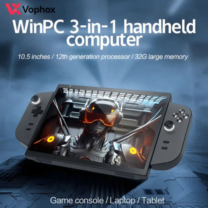 Ready to Ship 3 in 1 Handheld Gaming PC Intel N95 in Stock Fast Shipping 10.5 Inch Touchscreen Tablet Pocket Mini Laptop