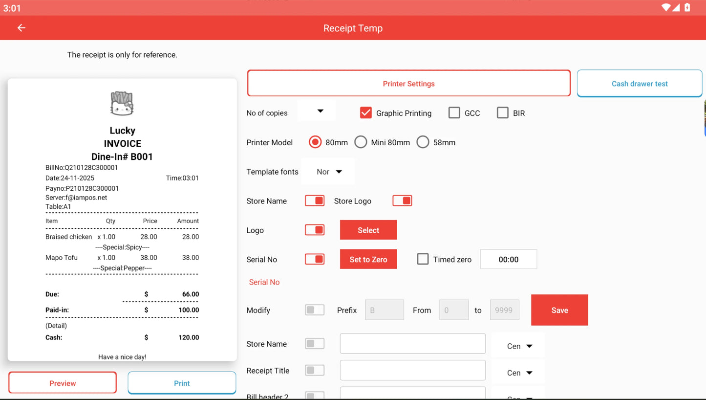 Outstanding POS Usage Catering Management Cloud Software Easy-to-Operate Instantaneous Synchronization Color Style Stock