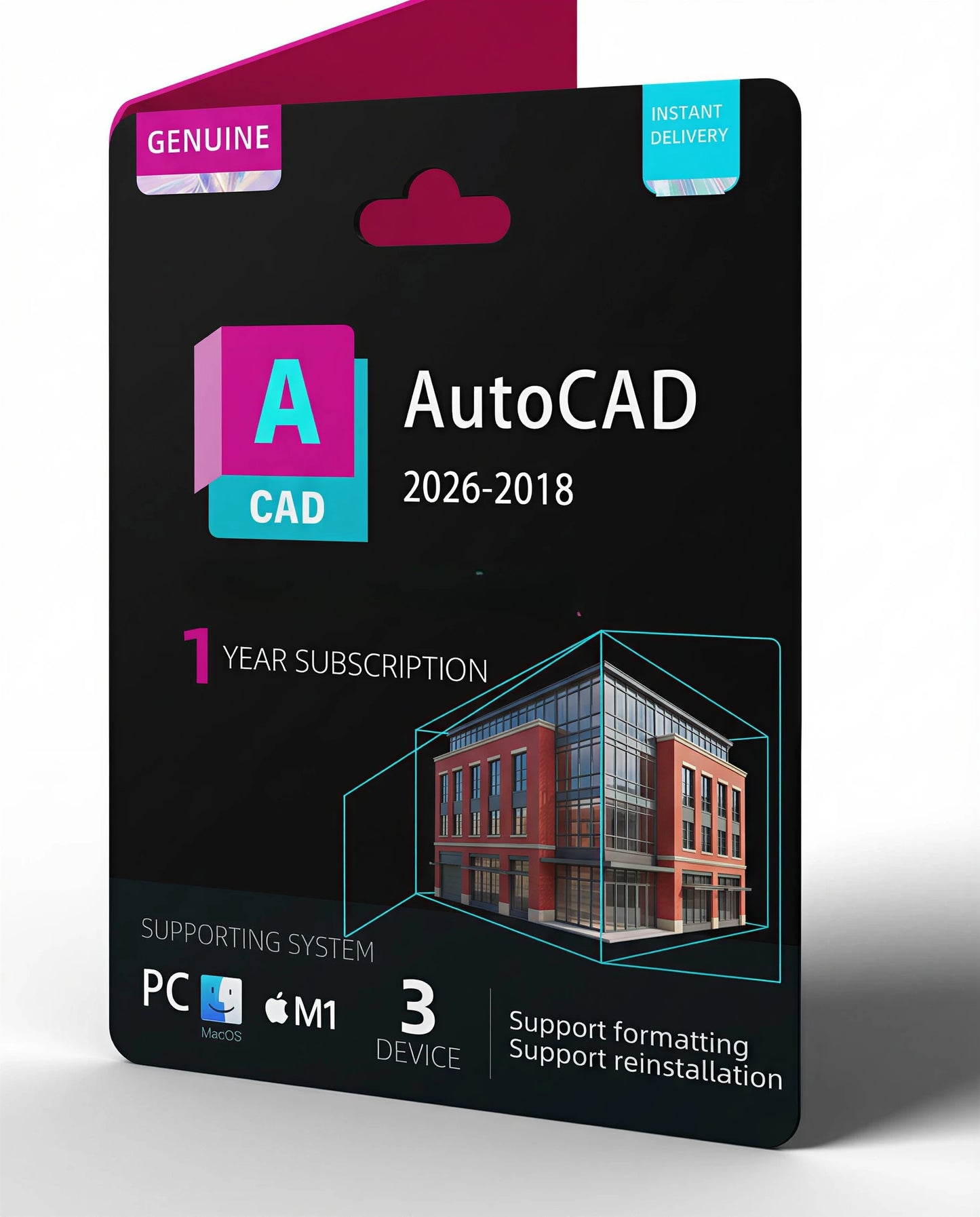DIGILICEN Customization AutoCAD EDU  Software 1 Year License Subscription DVD Installation for 3PC Drafting Drawing Tool Free Shipping