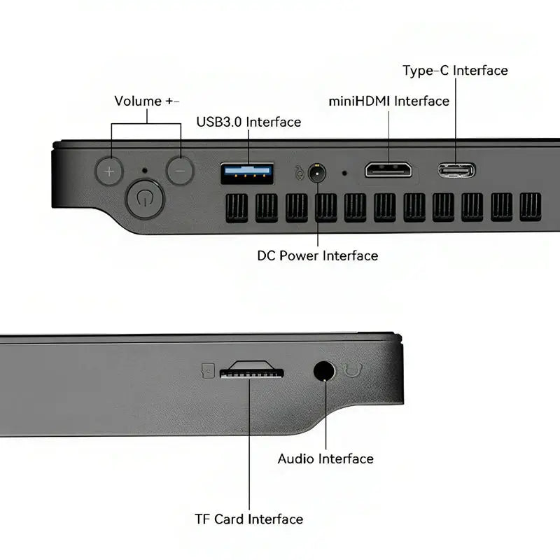 Ready to Ship 3 in 1 Handheld Gaming PC Intel N95 in Stock Fast Shipping 10.5 Inch Touchscreen Tablet Pocket Mini Laptop