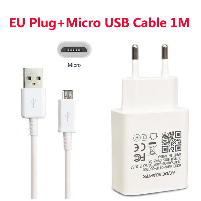 Wall Phone Charger Adapter For Xiaomi A1 A2 lite Redmi Note 4X 4 5A 5 6 7 Pro OPPO A5 A7 A9 F5 F7 Micro USB Phone Charger Cable