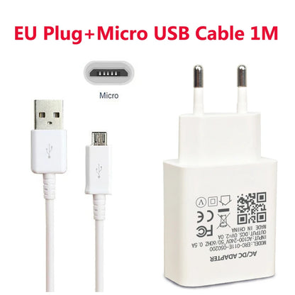 Wall Phone Charger Adapter For Xiaomi A1 A2 lite Redmi Note 4X 4 5A 5 6 7 Pro OPPO A5 A7 A9 F5 F7 Micro USB Phone Charger Cable
