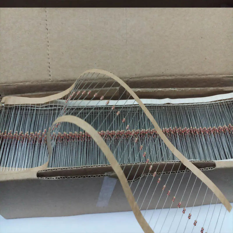 1220Pcs Resistor Kit 1/4W 5% 0.33 Ohm - 4.7M Ohm 122values X 10pcs Resistencias Resistor Pack Carbon Film Resistors Set Box