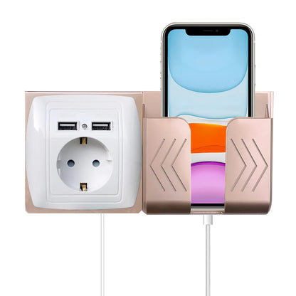 Dual USB Port Wall Charger Adapter Charging 2A Wall Charger Adapter EU Plug Socket Power Outlet White