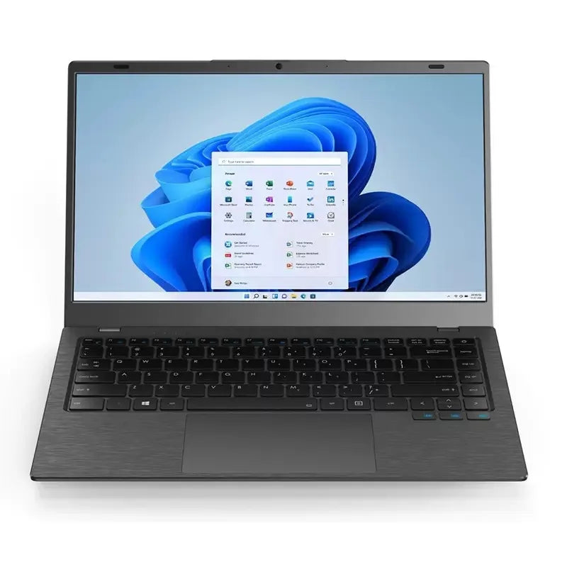 Drop Shipping New 14 Inch N3350 Gray Brushed Business Office Student Gaming Laptop Lightweight 1920x1200 Resolution 1.6GHz