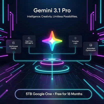 Gemini 3.1 Pro Premium AI Subscription, Top-ranked on 12 AI Benchmarks the Listed Price Is the Final Selling Price.