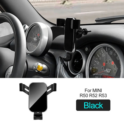 AMBERMILE Car Steering Wheel Mobile Phone Holder for Mini Cooper R50 R52 R53 Accessories Auto Interior Decoration Mount Click