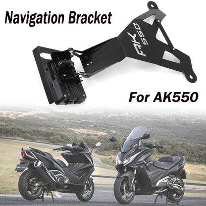 For KYMCO AK550 ak550 AK 550 Motorcycle Accessories Front Mid Navigation Bracket GPS Mobile Phone Charging