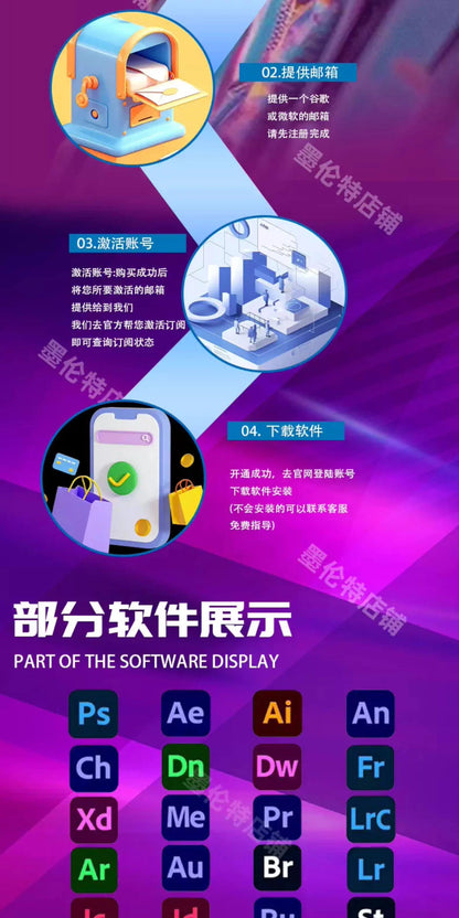 For Adobe All Apps  Barrel 2026 Genuine Activation Annual Fee Ps AI Generation Subscription Win/M12 China