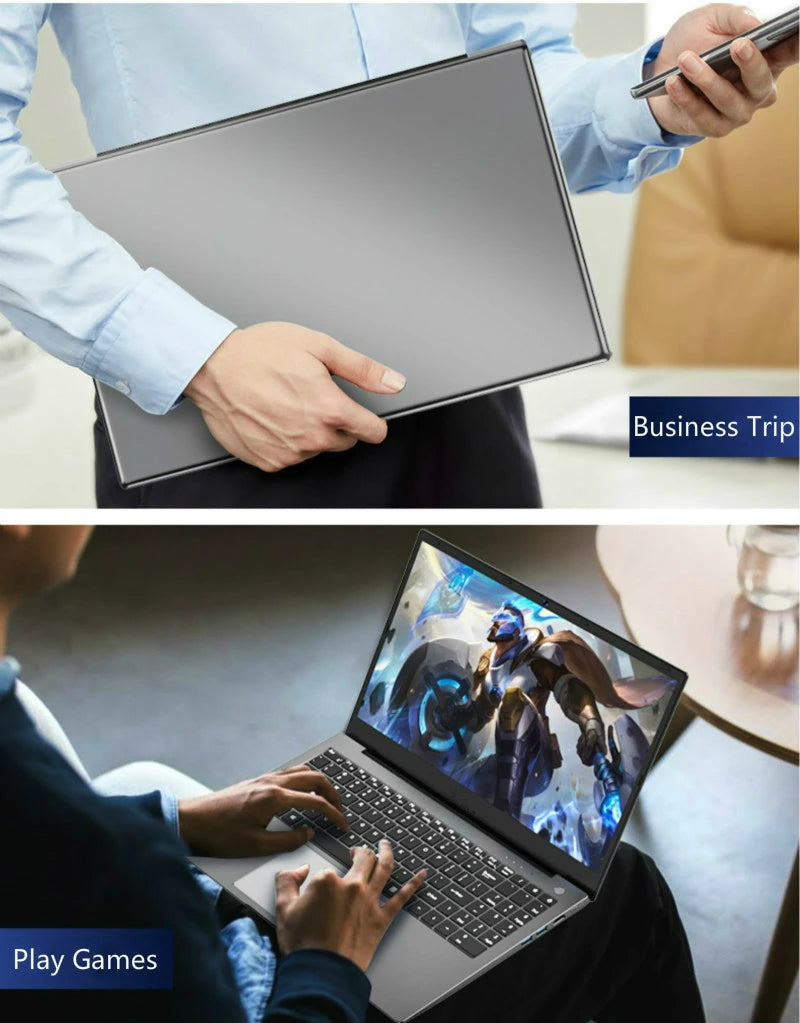 15.6 Inch 12th Gen I7 I5 IPS Gaming Laptop I9 10880H I7 1260P Notebook Computer NVMe Fingerprint Ultrabook Windows11 Laptop