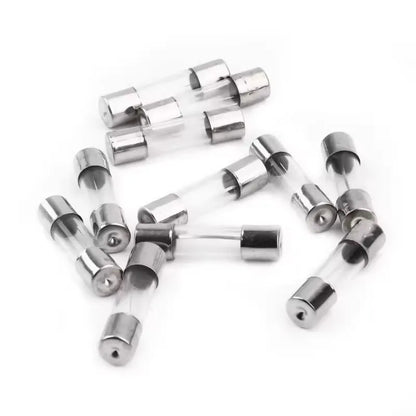 100PCS Glass Fuse Box 5*20MM 10 Different Resistances Each 10 Pieces Fuse Tube 0.2A-20A
