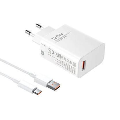 New Original Charger 120W 67W 33W Charger Fast Charge EU Wall Gan Charge Adapter USB Type C Cable For Xiaomi Redmi model