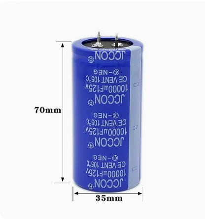 New and Original  125V10000UF 10000UF 125V High Frequency Low ESR Electrolytic Capacitors Size:35X70MM