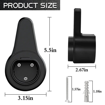 Charging Cable Plug Stand Extra Protection Wallmounted Wallbox EV Charger Plug Holder for Electric Vehicle Type 2/Type 1
