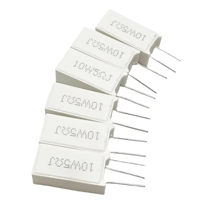 5PCS Vertical cement resistor 10W 4R 4.5R 4.7R 5R 5.1R 200 ohm 2.5K 2.7K 3K 3.3K 20K 22K 24K 27K 30K 33K 39K