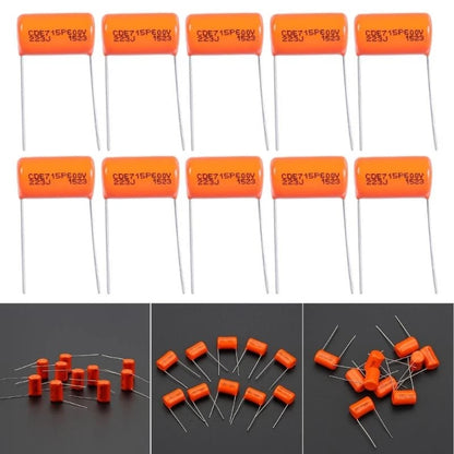 10Pcs Electric Guitar Tone Capacitors Orange Drop Capacitors Tone Caps Polypropylene Film Capacitors 600v 715P .022uf