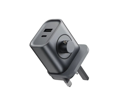 3 in 1 Portable Charger For Various Smart ring Charger 25W Fast Charging Block PD USB C Wall Charger for iPhone Ipad Weslamic
