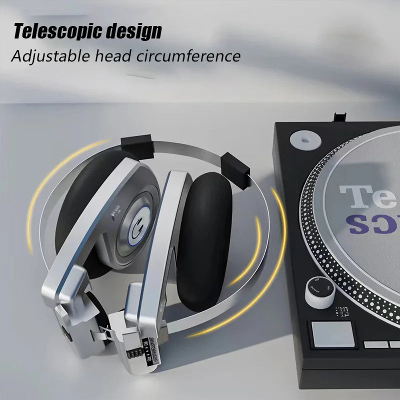 Wireless Retro Over-Ear Bluetooth Headphones with 3D Surround HIFI Sound Support Foldable Noise Cancelling & Built-in Microphone
