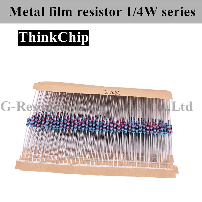 (600Pcs/lot)1/4W 1% 20PCS 30Values Metal Film Resistor Assortment Kit Set pack electronic diy kit resistor