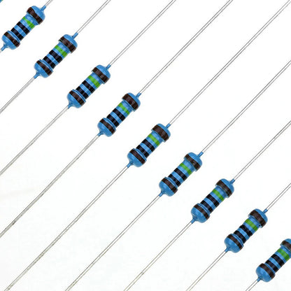 600pcs 1% Resistor Set Resistance 1/4W Metal Film Resistors Kit 10Ohm ~1M Ohm 30Values Electronic Components Kit
