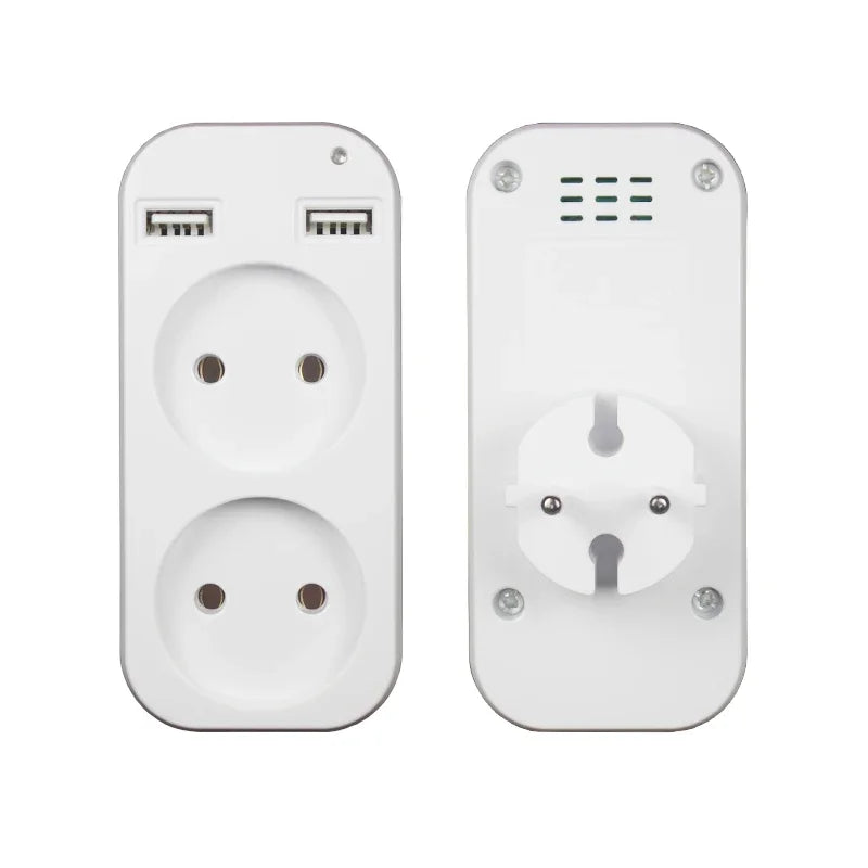 Wall Outlet USB plug adapter double Socket for phone charge Double USB Port 5V 2A Usb Indicator light