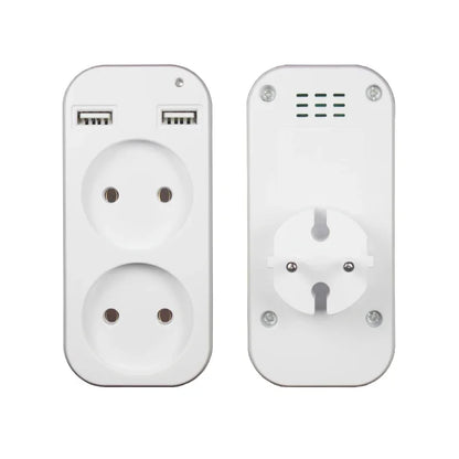 Wall Outlet USB plug adapter double Socket for phone charge Double USB Port 5V 2A Usb Indicator light