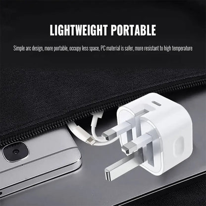 UK USB C Charger For iPhone 15 14 13 Pro QC3.0 Quick Charge PD 25W Type C Fast Charging Travel Wall Charger Power Adapter