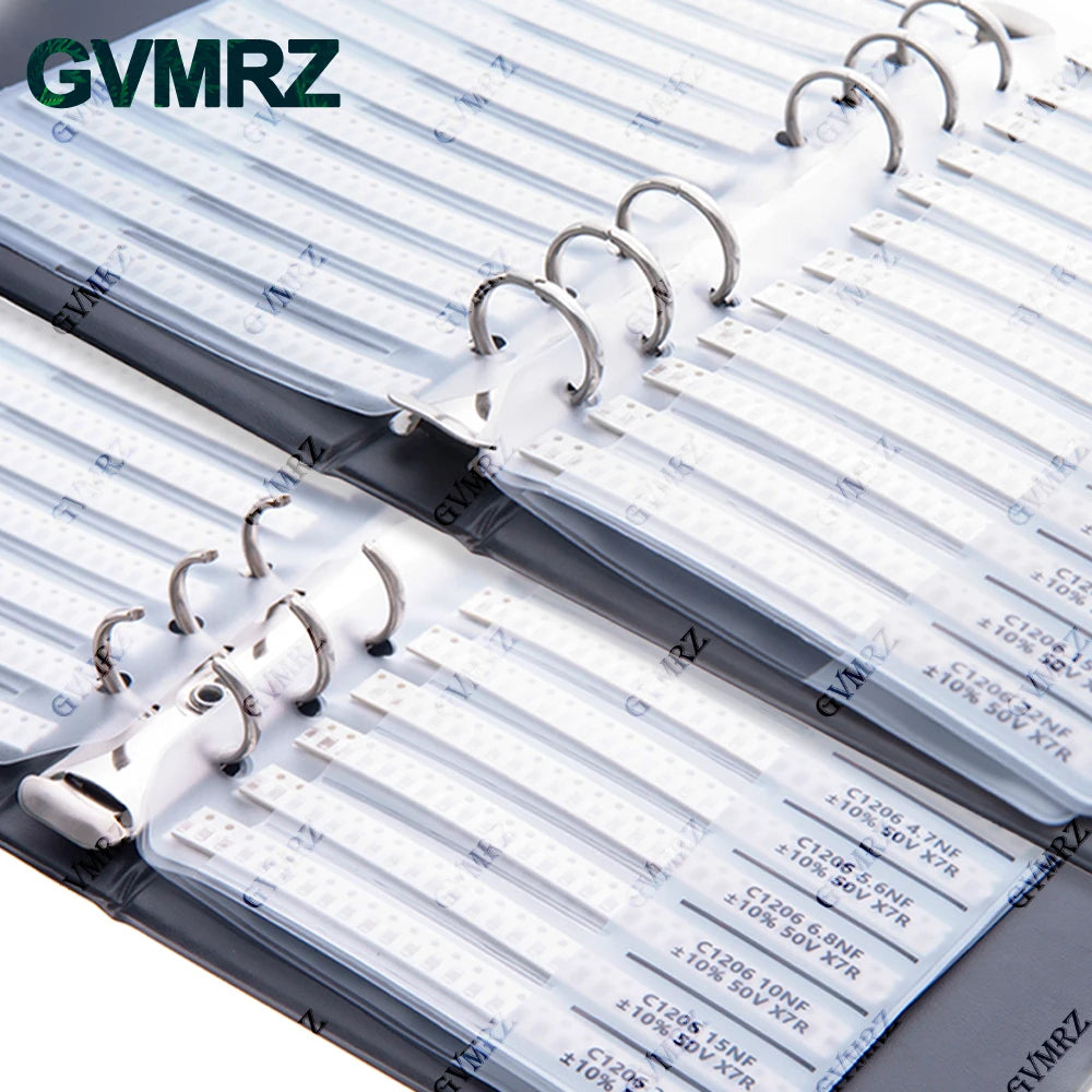 Capacitors Kit SMD Capacitor Sample Book 0201 0402 0603 0805 1206 Assortment Pack DIY