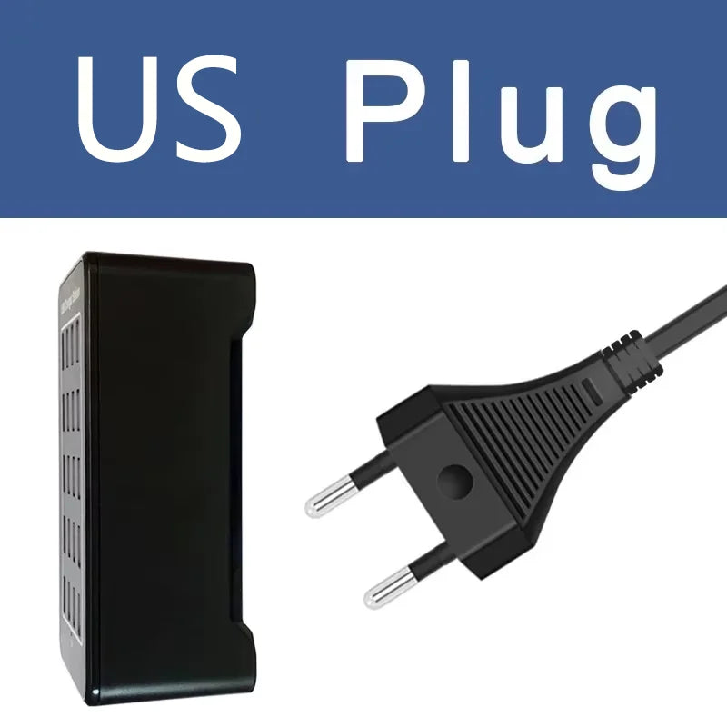 USB Charger 10/20/25/30 Ports HUB 150W Universal Wall Desktop Fast Charging Station Dock for Mobile Phone Power Adapter