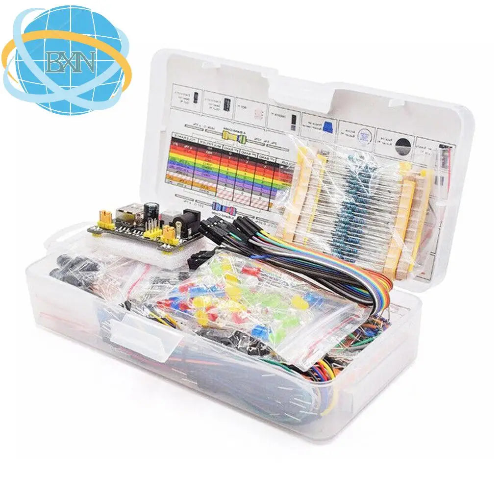 Electronic Components Kit Pack Starter DIY Project For Arduino R3 Common Capacitors Resistors Capacitors 830-well Breadboard