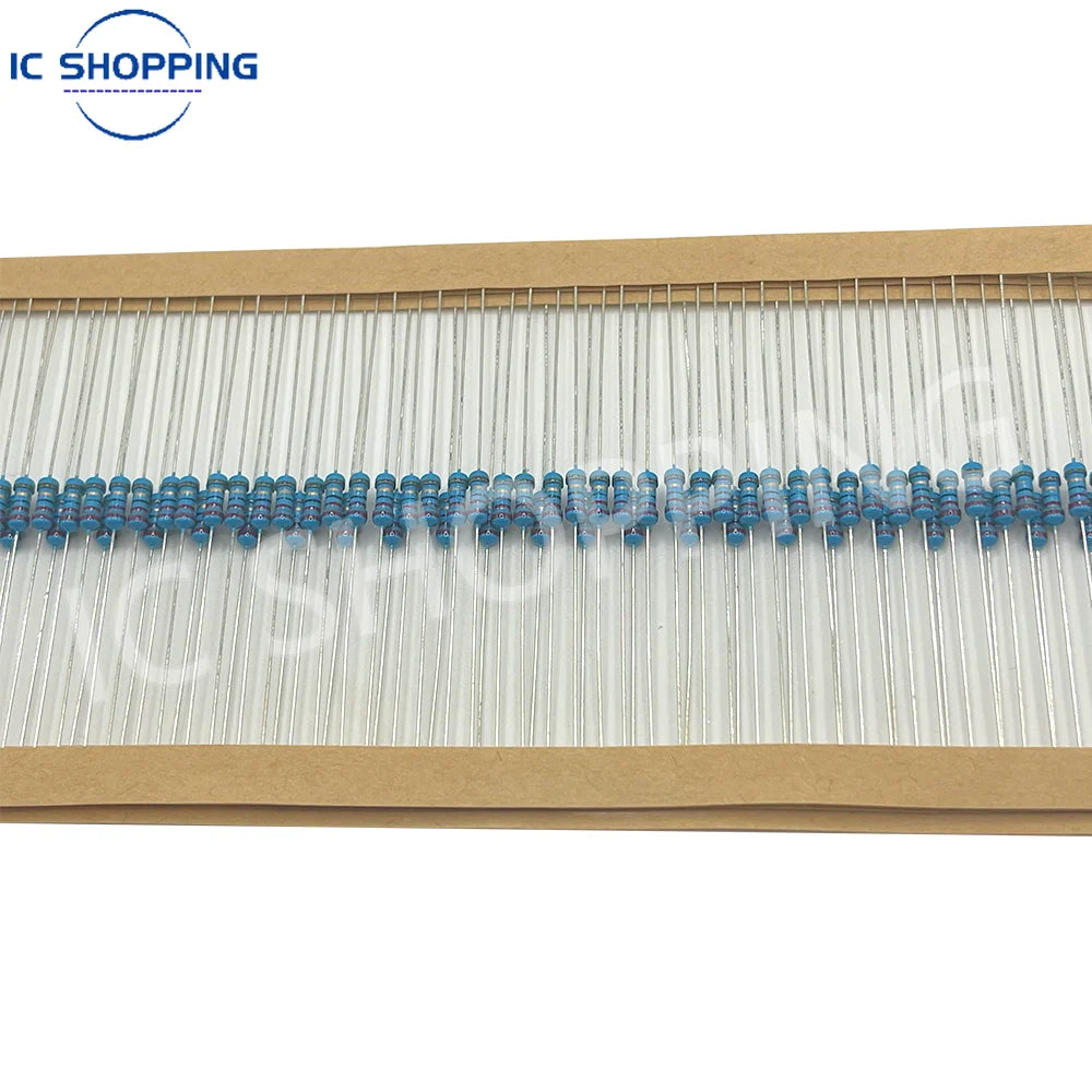 740PCS 1/4W Resistor Kit 37 Values Resistor Assortment 1Ω~1MΩ 0.25W 1% 5% Metal Film Resistors for DIY Projects and Experiments