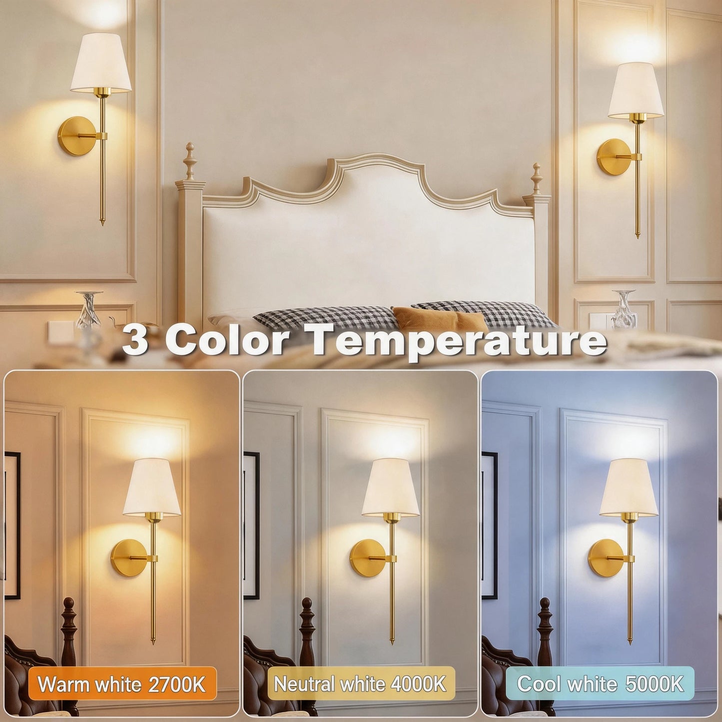 Wireless battery powered wall lamp rechargeable wall lamp dimmable detachable bulb remote control 10 color wireless wall lamp