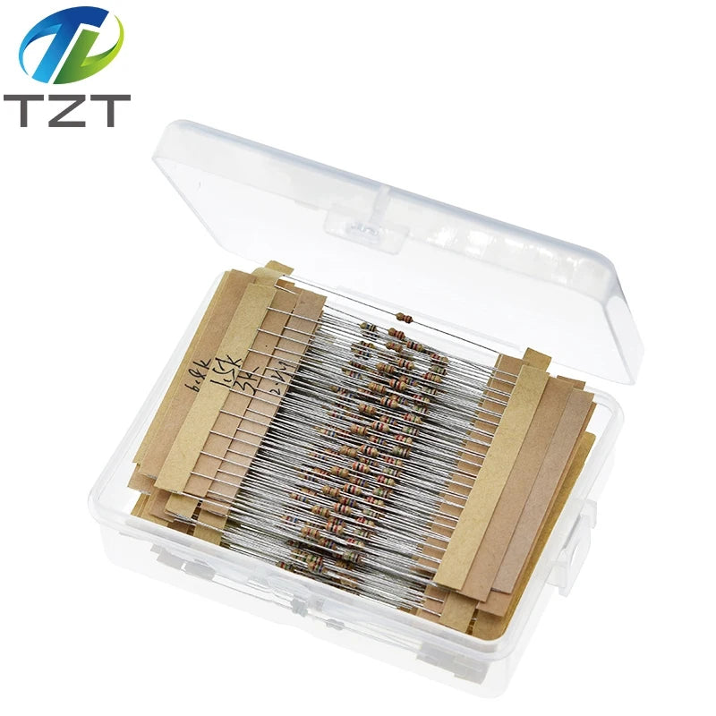 1/3BOX 1/8W 5% 640pcs 64 Values 1R - 10MR 0.125W Resistors Assorted Kit Set